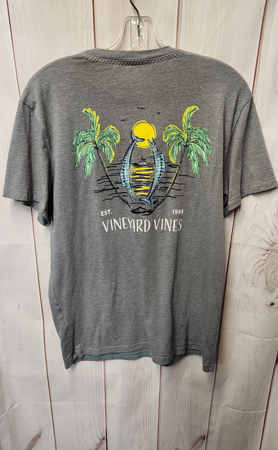 Vineyard Vines Men's Size M Gray T-Shirt Dunes Tee