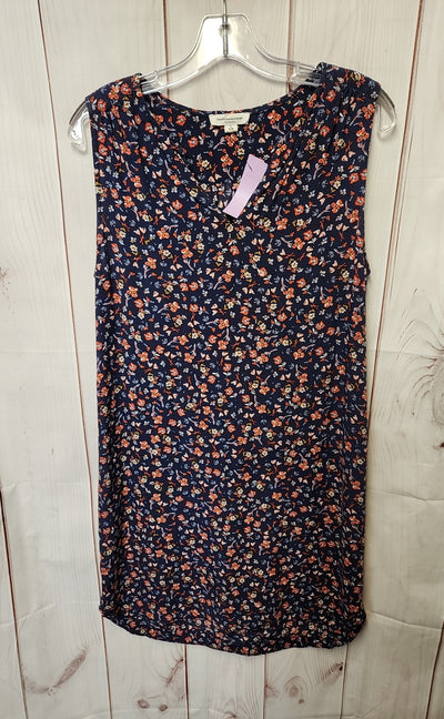 Beach Lunch Lounge Women's Size S Navy Floral Dress