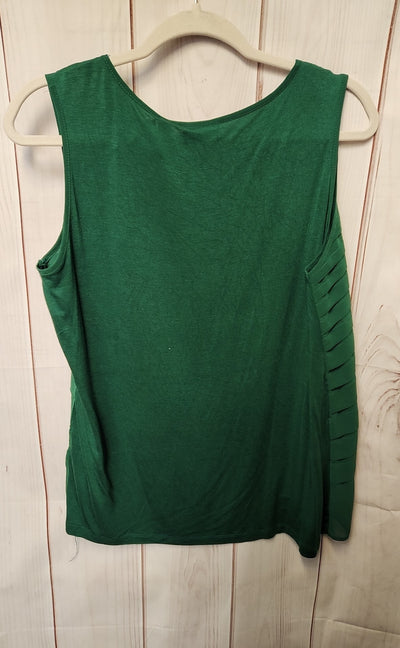 New York & Company Women's Size L Green Sleeveless Top