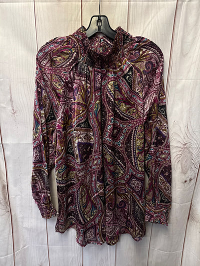 Chico's Women's Size 3 = XL Purple Long Sleeve Top