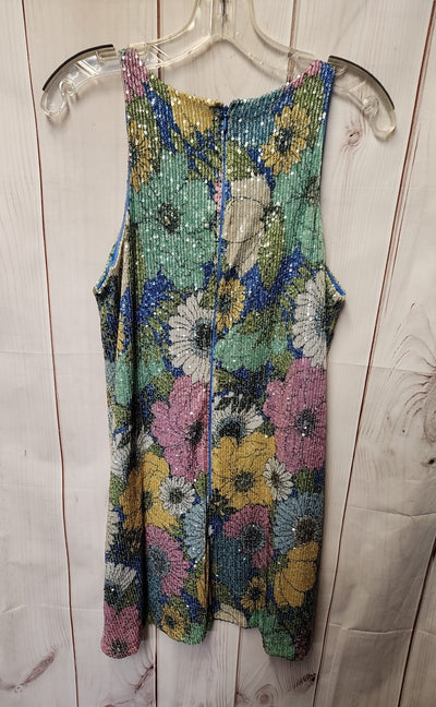 NWT On 34th Women's Size M Blue Floral Dress