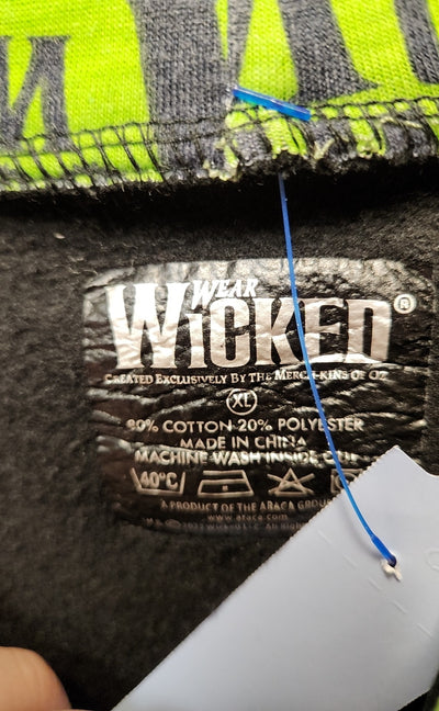 Wicked the Musical Women's Size XL Black Full Zip Hoodie