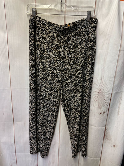 Chico's Women's Size 2 = 12 Black & Brown Pants