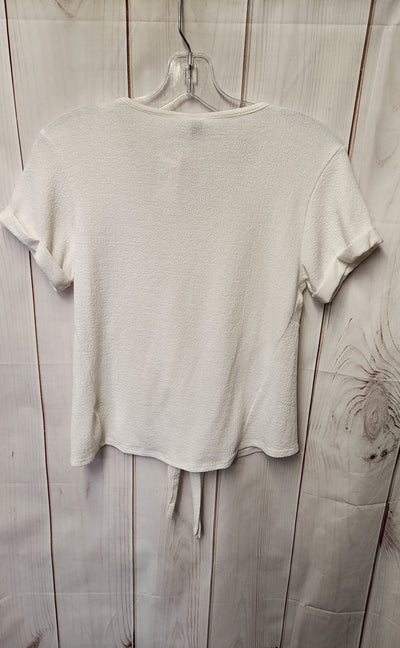 Alya Women's Size XS White Short Sleeve Top
