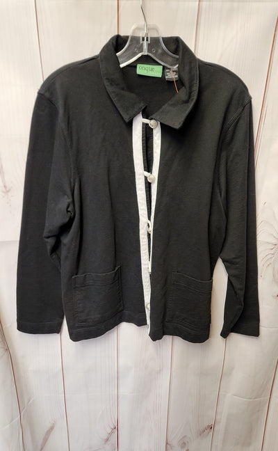 Onque Women's Size XL Black Cardigan