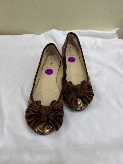 Enzo Women's Size 8-1/2 Brown Flats Shoes