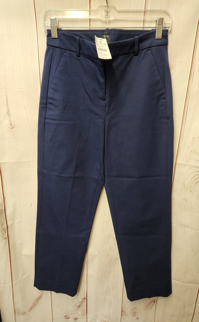 NWT J Crew Women's Size 2 Navy Pants Kallie Pant