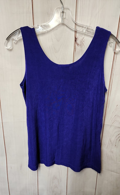 Chico's Travelers Women's Size 1 = US M Purple Sleeveless Top