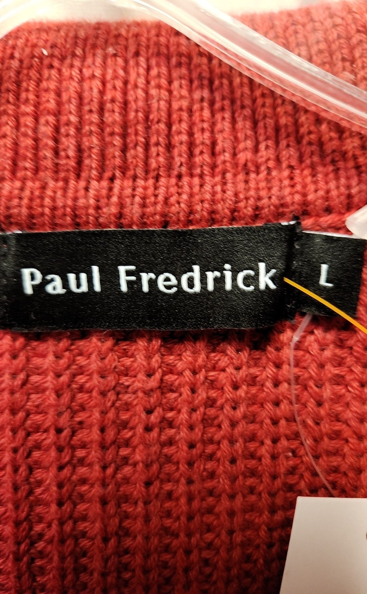 Paul Fredrick Men's Size L Red Sweater