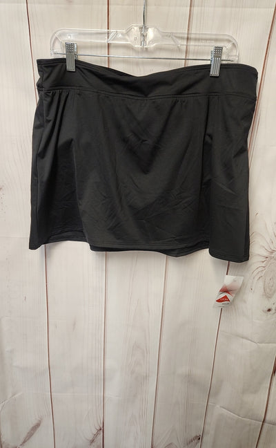 NWT Lands End Women's Size 16 Black Swim Bottom