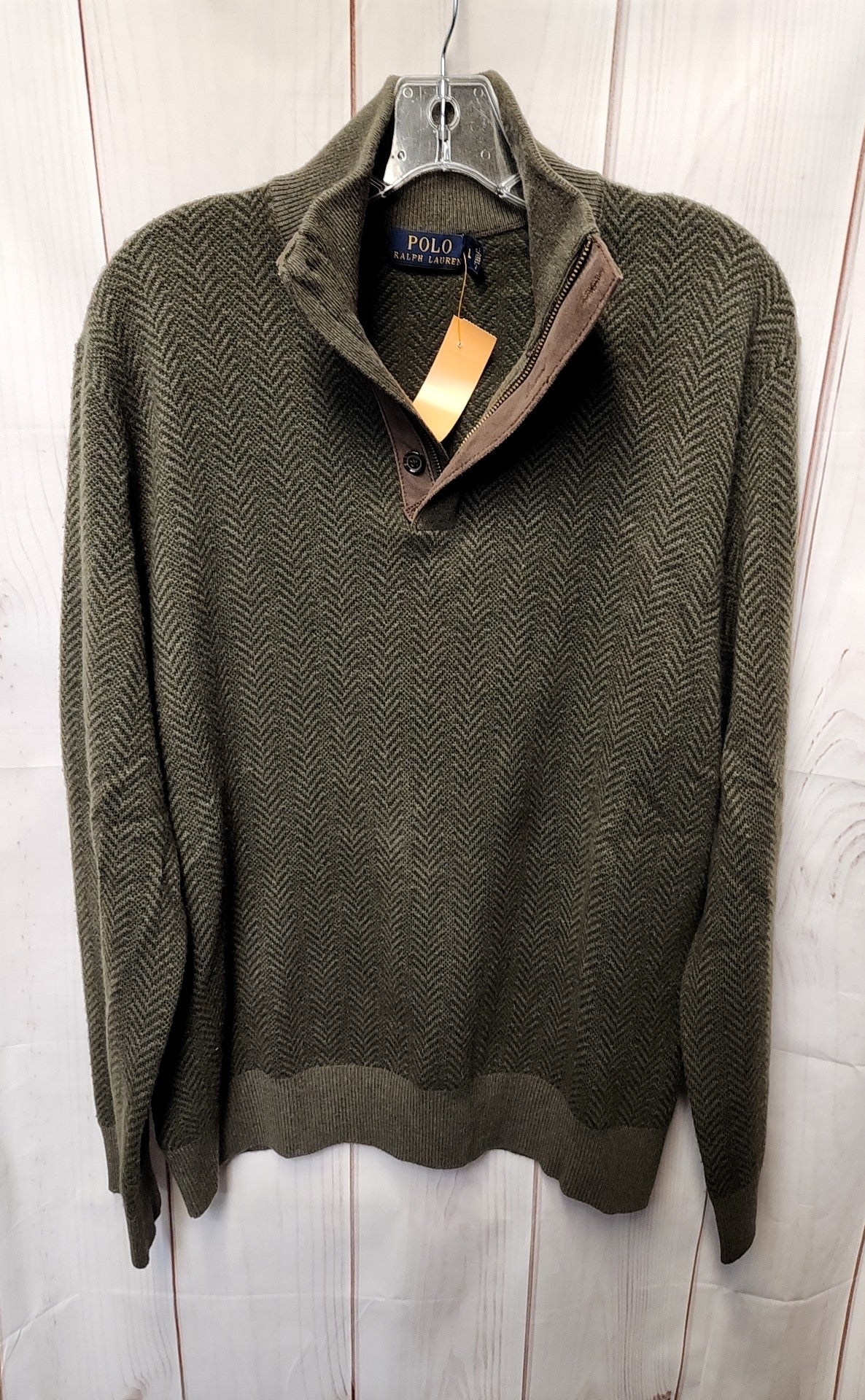 Polo by Ralph Lauren Men's Size L Olive Green Sweater