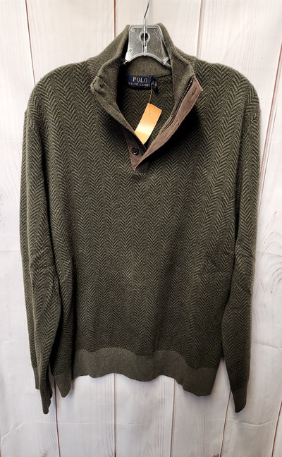 Polo by Ralph Lauren Men's Size L Olive Green Sweater