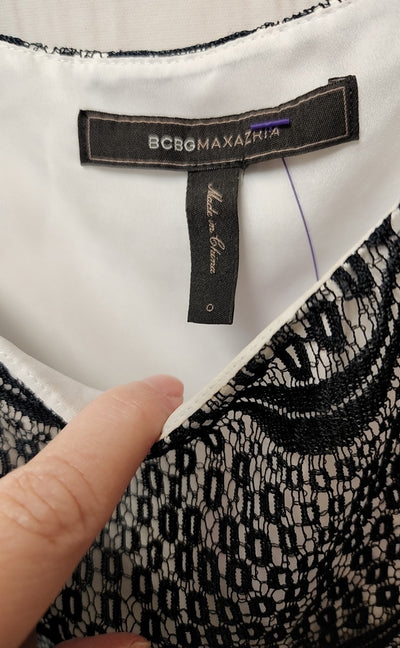 Bcbg Women's Size 0 Black & White Dress