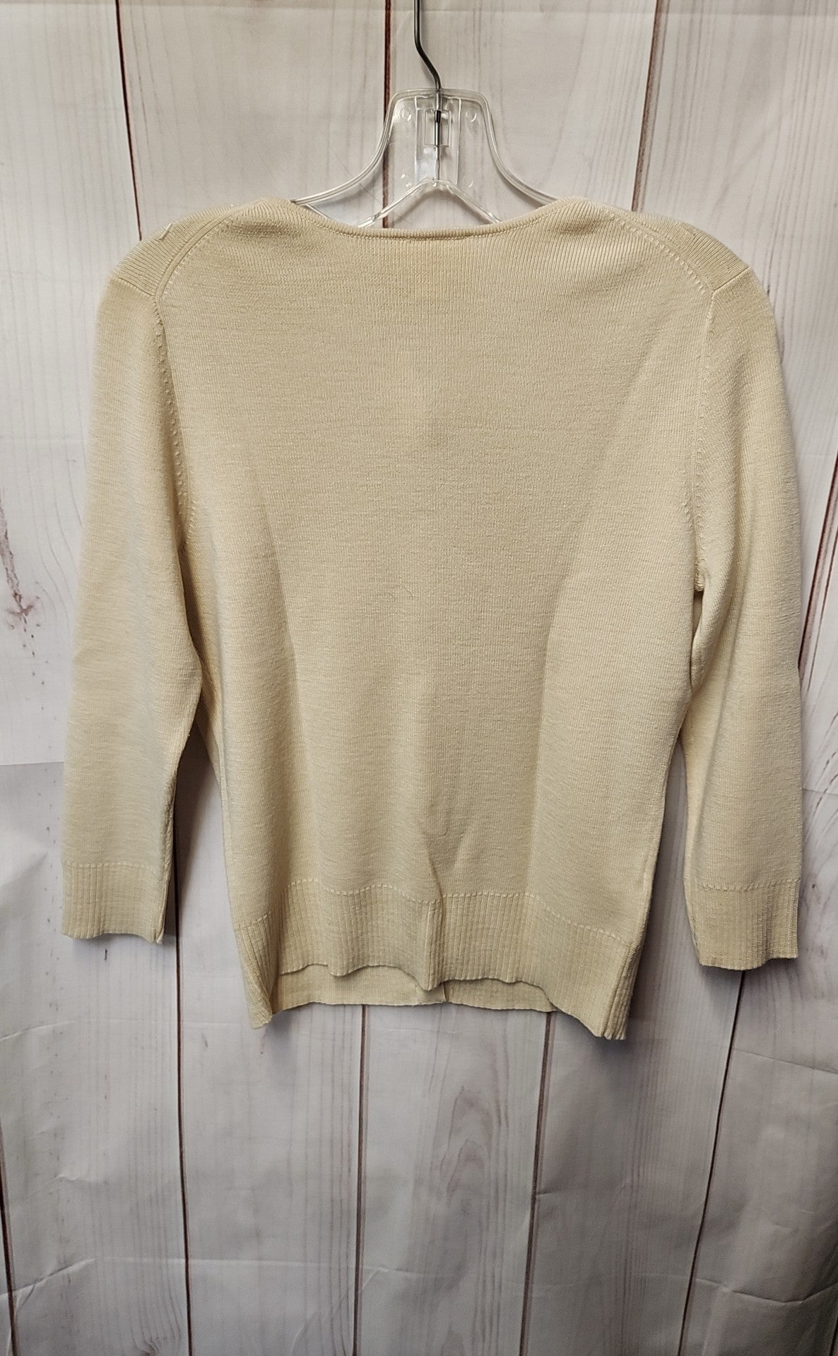 Loft Women's Size M Beige Beaded Cardigan