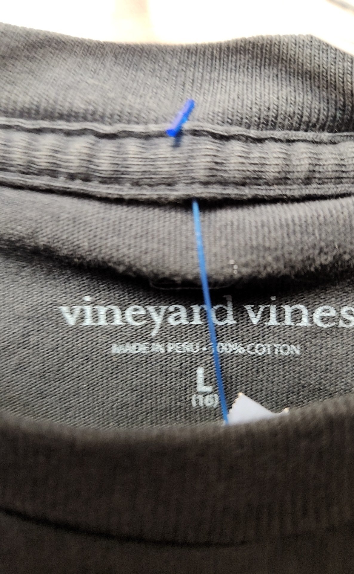 Vineyard Vines Boy's Size 16 Navy Shirt