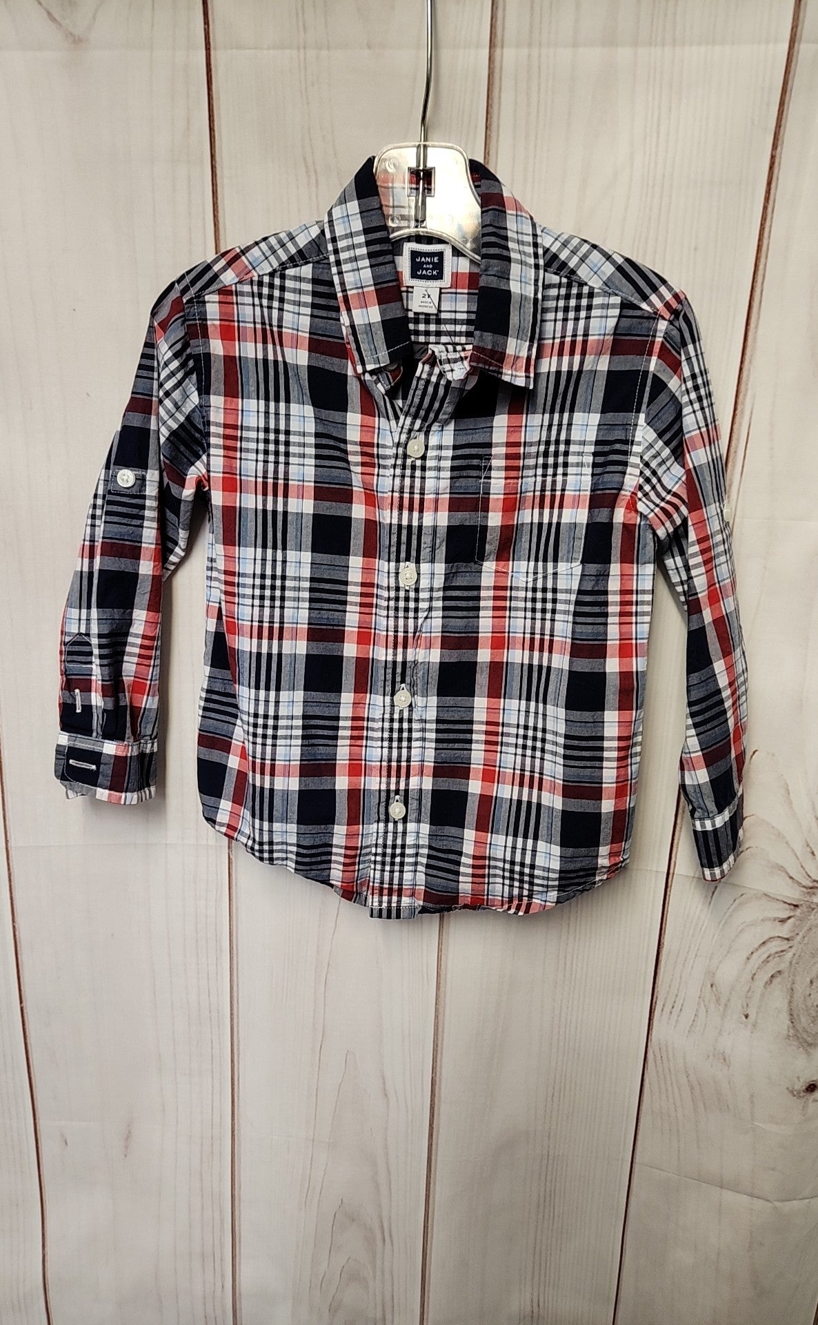 Janie & Jack Boy's Size 2 Blue Shirt
