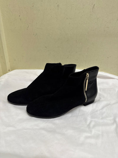 French Connection Women's Size 37 = 6-1/2 Black Boots Shoes