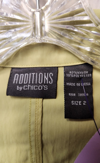 Additions by Chico's Women's Size 2 = US L Green Jacket