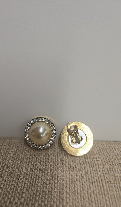 Pearl Stud Clip-on Earrings