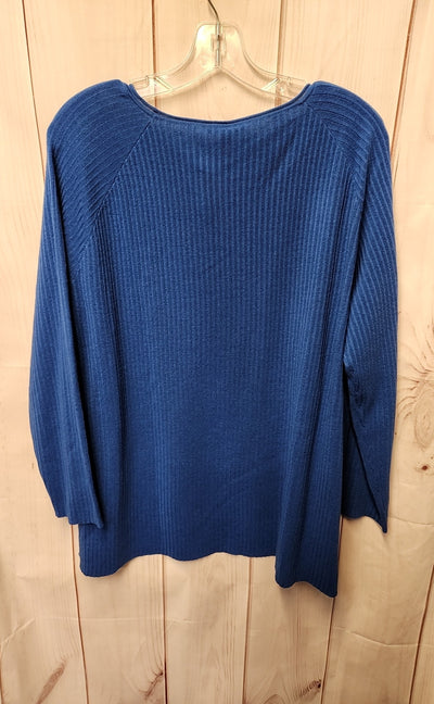 NWT Eileen Fisher Women's Size L Blue Sweater