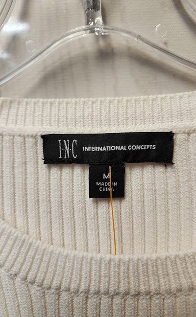 INC Women's Size M White Sweater