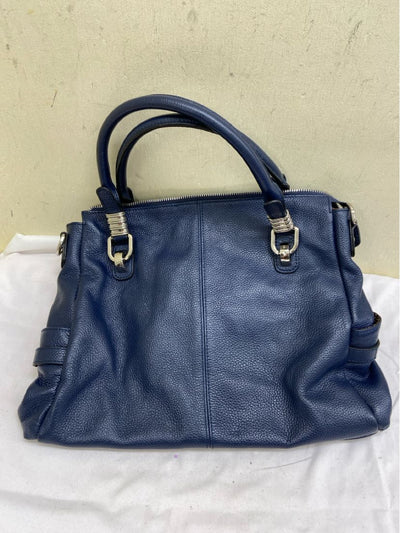 S Zone Blue Leather Purse Bag