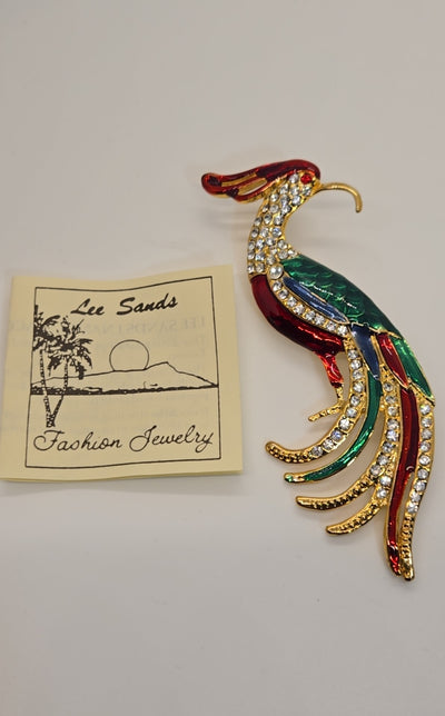 VTG NIB Lee Sands Bird Brooch Pin