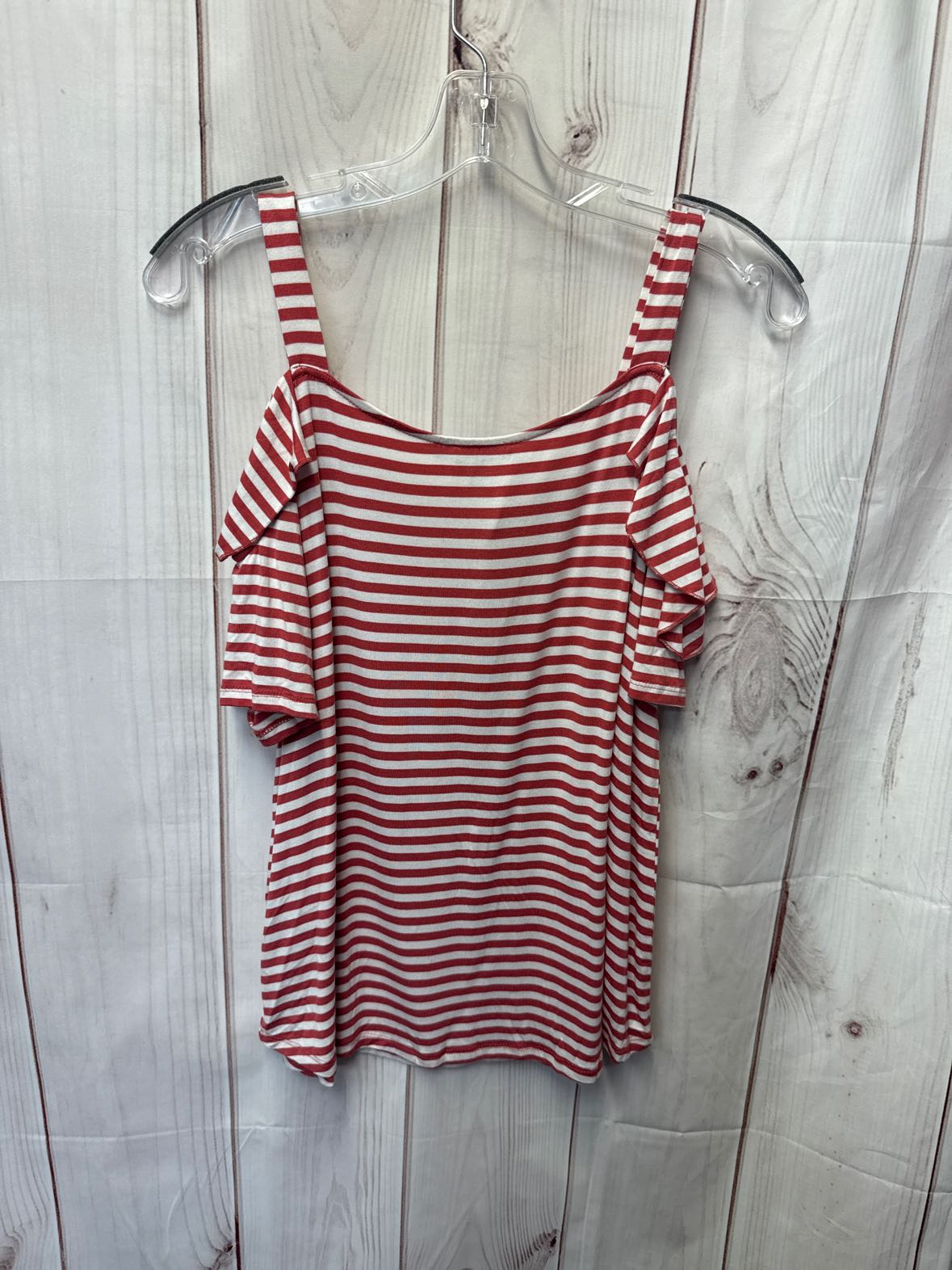 Cable & Gauge Women's Size M Red & White Sleeveless Top