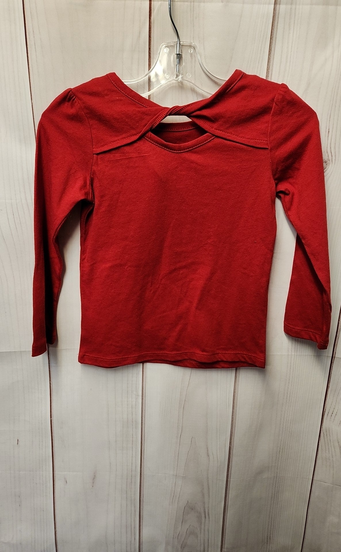 Holiday Time Girl's Size 4 Red Shirt