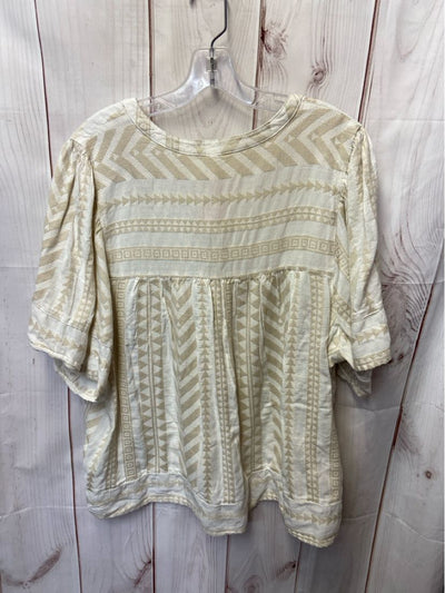 NWT Old Navy Women's Size XXL Beige Short Sleeve Top