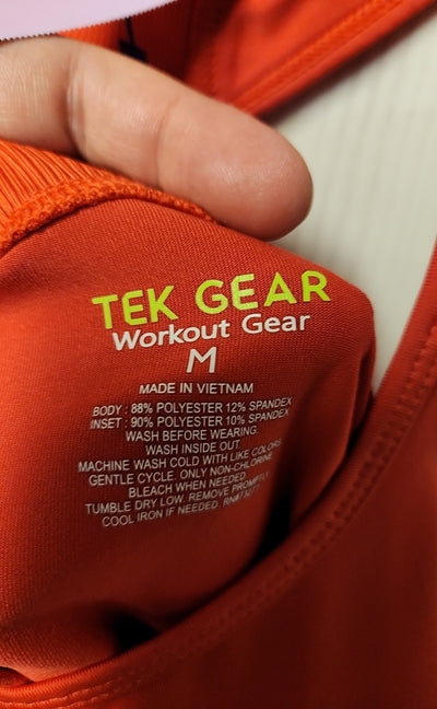Tek Gear Women's Size M Red Sleeveless Top