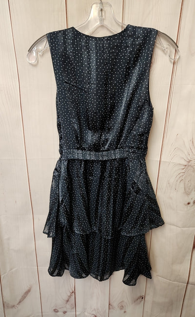 Banana Republic Women's Size 0 Petite Black & Blue Dress