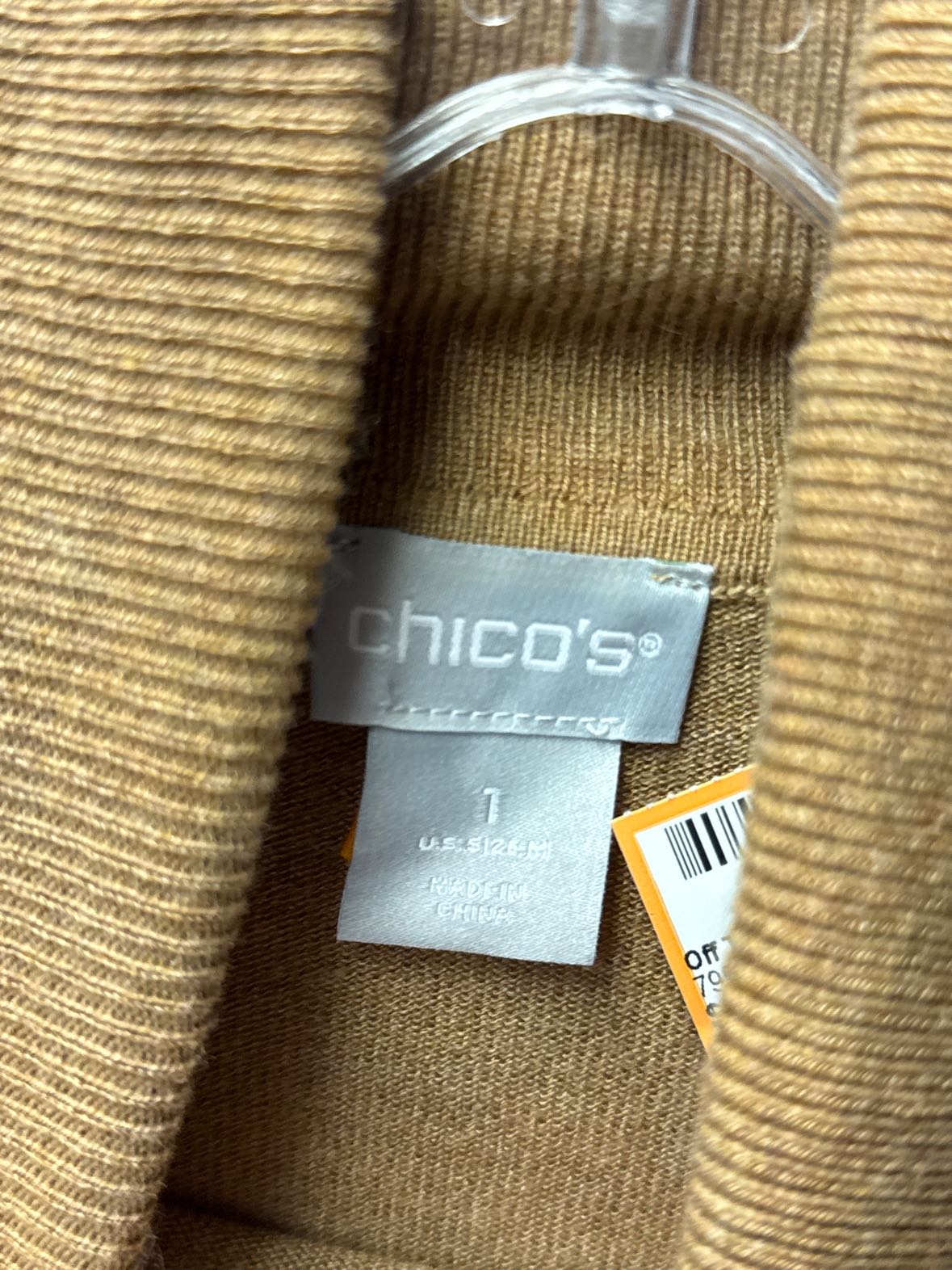 Chico's Women's Size 1 = M Tan Sweater