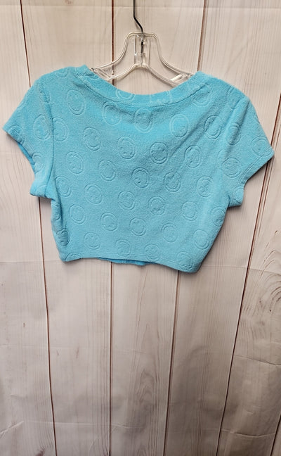 Offline by Aerie Women's Size XS Blue Short Sleeve Top