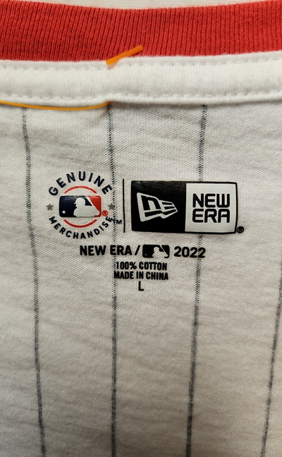 Red Sox Women's Size L White Short Sleeve Top