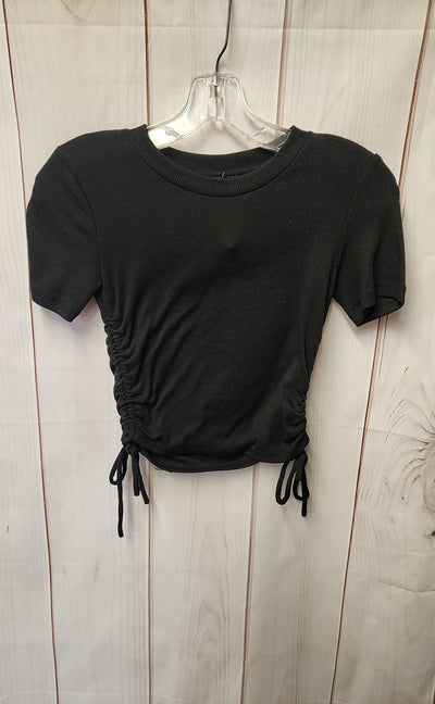 Zara Women's Size S Black Short Sleeve Top
