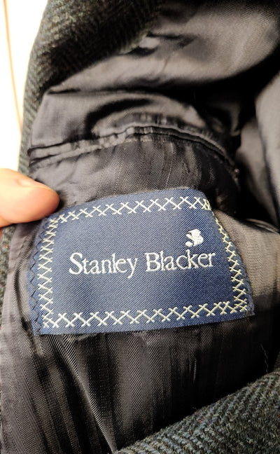 Stanley Blacker Men's Size 44 Blue Sport Coat