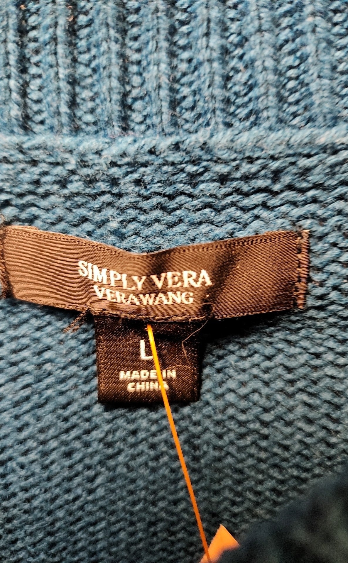 Simply Vera Women's Size L Teal Sweater