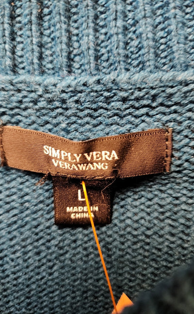 Simply Vera Women's Size L Teal Sweater