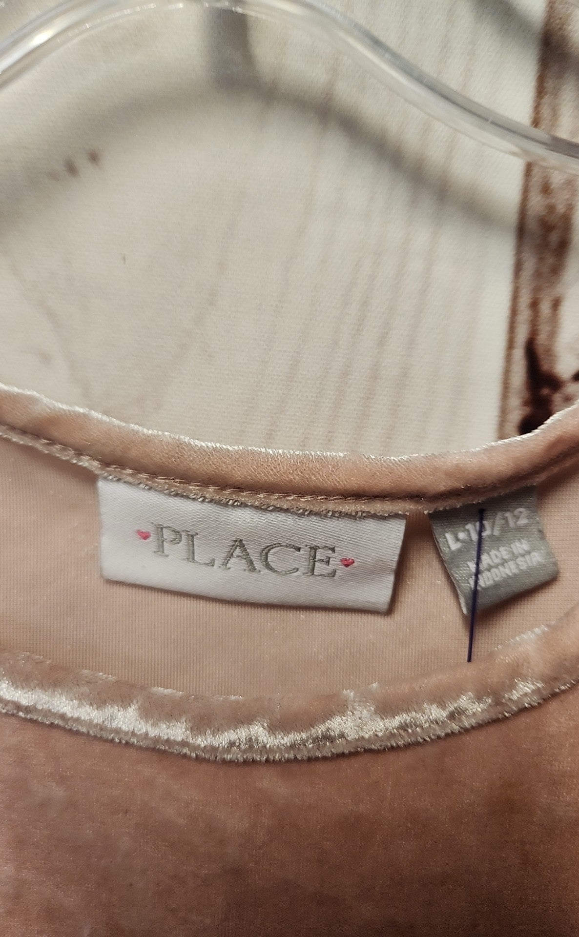 Place Girl's Size 10/12 Peach Shirt