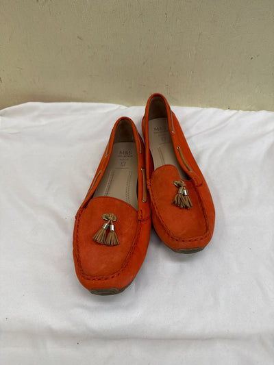 M&S Women's Size 8 Orange Flats Shoes