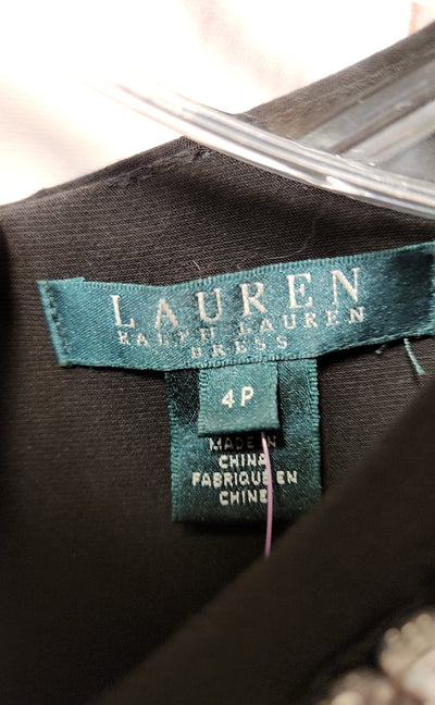 Lauren by Ralph Lauren Women's Size 4 Petite Black Dress