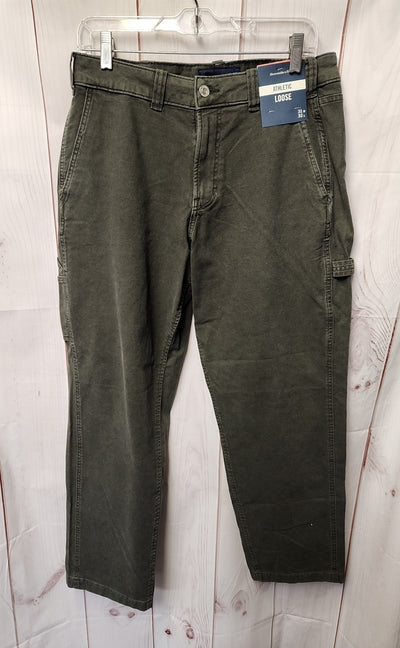 NWT Abercrombie & Fitch Men's Size 31x32 Green Pants Athletic Loose