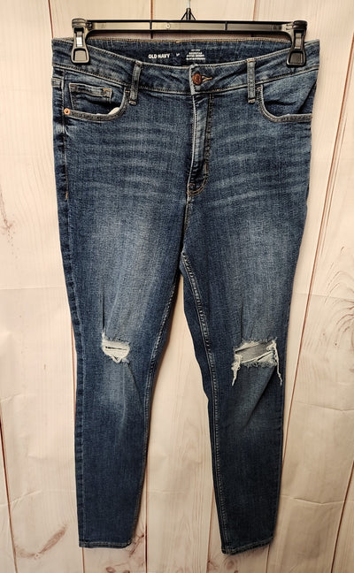 Old Navy Women's Size 30 (9-10) Blue Jeans High Rise Rockstar Super Skinny