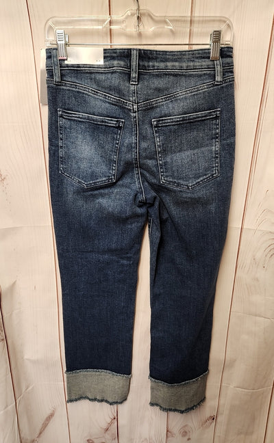 NWT Chico's Women's Size 00 = US 2 Blue Jeans High Rise Straight Leg Ankle