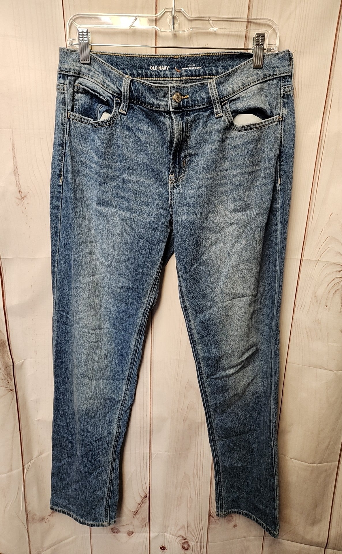 Old Navy Women's Size 28 (5-6) Blue Jeans High Rise Wow Boyfriend
