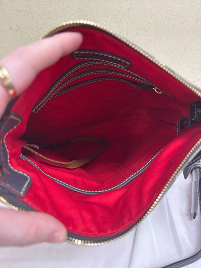 Dooney & Bourke Gray Plaid Leather Purse Bag