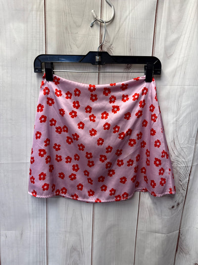 Princess Polly Women's Size 2 Pink Floral Skirt
