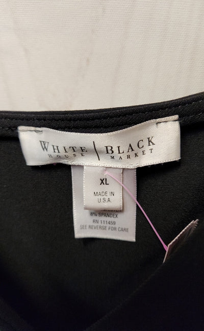 White House Black Market Women's Size XL Black Sleeveless Top