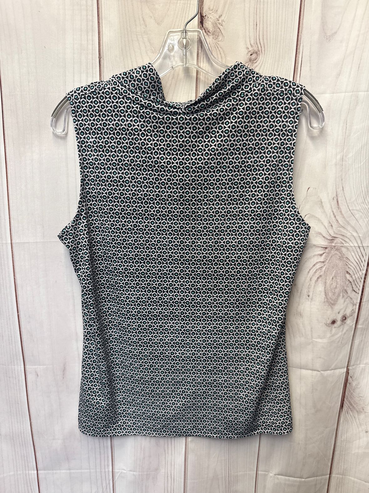 Jones New York Women's Size M Black & Green Sleeveless Top